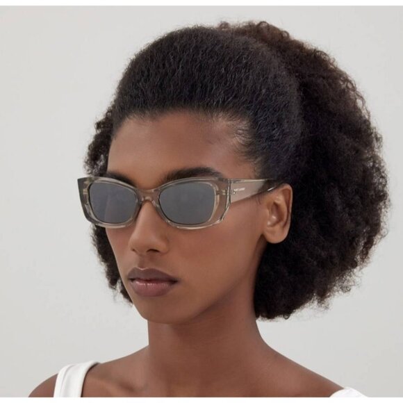 NEW SAINT LAURENT SL593 003 BEIGE WOMEN SUNGLASSES SAINT LAURENT SL 593 003 - Picture 3 of 10